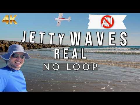 Real and Relaxing Beach Jetty Waves. No Looping. No AI.