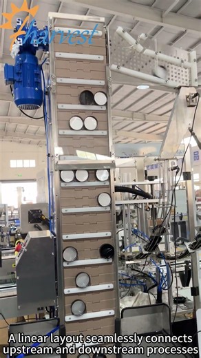 Dual-head operation doubles production capacity! High-speed capping solution for oval bottles.