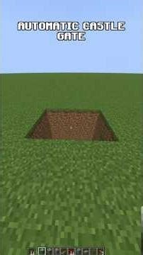 Minecraft Automatic Castle Gate #minecraft #shorts