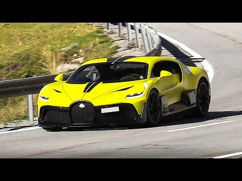 1500HP Bugatti Divo pushing on a Swiss Mountain Pass: 8.0L Quad-Turbo W16 Engine Sound!