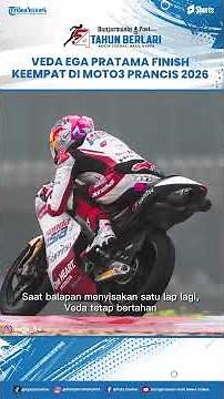 Indonesian racer Veda Ega Pratama finished fourth in the 2026 Moto3 MotoGP race at Le Mans.