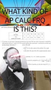 What Kind of AP Calc FRQ Is This? #maths #apcalculus