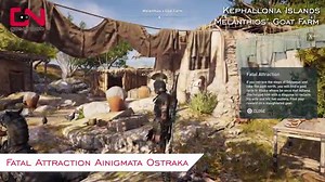 Fatal Attraction Ainigmata Ostraka Location & Solution - AC Odyssey