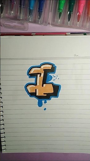 How to Draw Graffiti Letters (Easy Tutorial) 🎨 | Graffiti Letter 'I'
