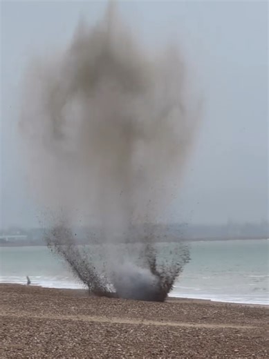 Southsea Beach Explosion: Royal Navy Detonates Ordnance