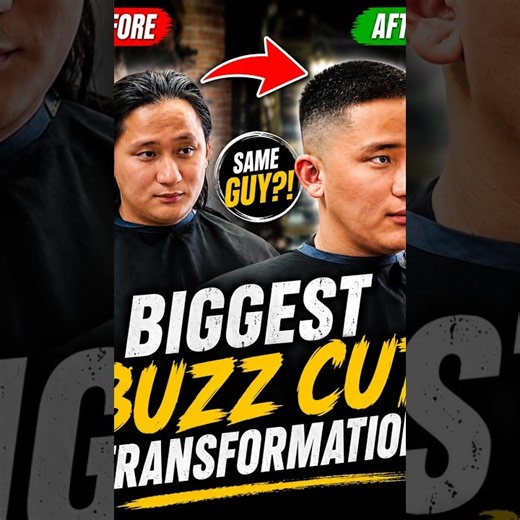 He Cut It ALL Off! 😱 INSANE Long Hair to Buzz Cut Transformation! 🔥💈