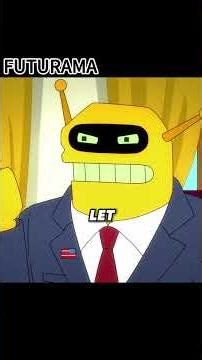 Bender puts on platform shoes and flirts with a female robot. #anime #animerecap #Futurama