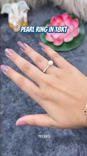 Elegant 18Kt Gold Pearl Ring | Timeless Luxury Jewelry for Every Occasion