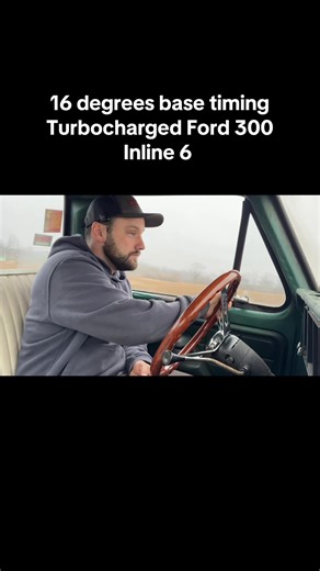 16 degrees base timing turbocharged Ford 300 inline 6 … what would you set the base timing at? #ford300 #turbo #f100 #inline6 ##carsoftiktokcontest