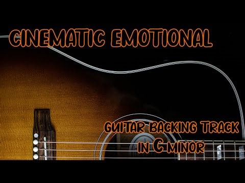 Cinematic Emotional Guitar Backing Track in C Minor