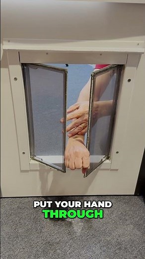 Dog heads NEVER get stuck in a PlexiDor Dog Door. #PlexiDor #DogDoorSafety