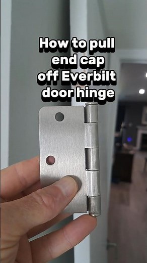 How to pull end cap off Everbilt door hinge #hinge #bedroomdoor #doorhinge #everbilt #vicegrip