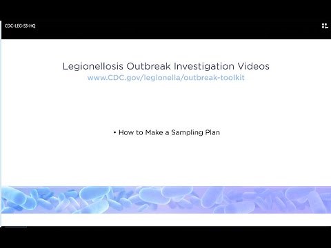 How to Make a Sampling Plan for Legionellosis Outbreak Investigations