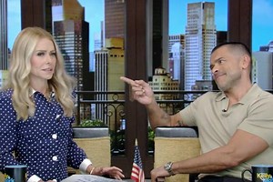 Kelly Ripa stunned on 'Live' after Mark Consuelos claims they should start thinking of their grandparent names: "Why, have you heard something?"