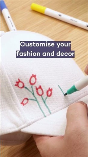 Customise your clothing and accessories with fabric markers 🎨