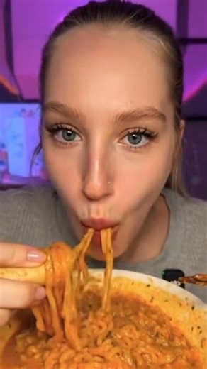 Cassie | Eating buldak w hands #food #mukbang #aigenerated #trendingreels #yummy... | Instagram