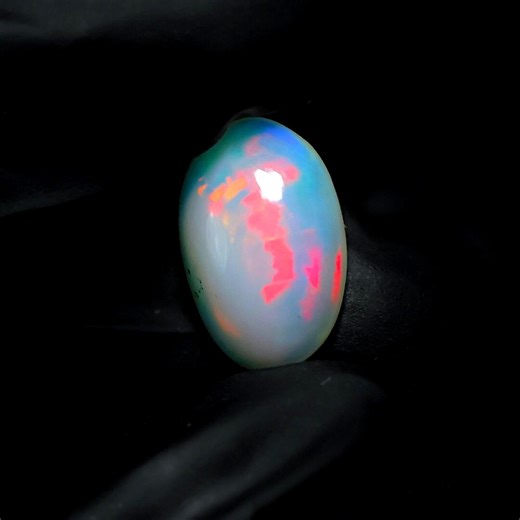 1.60 Carat Oval Ethiopian Opal Cabochon, Multi Fire Gemstone (11.5*8*4 MM) C-19 - Etsy