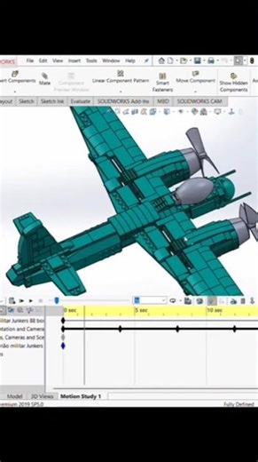 “Build a Complete Aeroplane Assembly in SolidWorks – Step by Step ✈️”