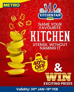 Participate in the comments to win exciting prizes! Kitchen fair is now live in store and online at: www.metro-online.com #METROPakistan | METRO Pakistan Pvt. Limited