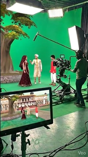 Green Screen Magic EXPOSED😱!| How Scenes Are Shot in Studio #shorts#shortfeed#fyp#viral