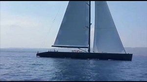 Here's the Wally 143' "Esense", with a Doyle Italia furling boom Stratis mainsail of 490 sqm. 🎥 #poweredbydoyle #doyleitalia ⛵ | Doyle Sails Italy