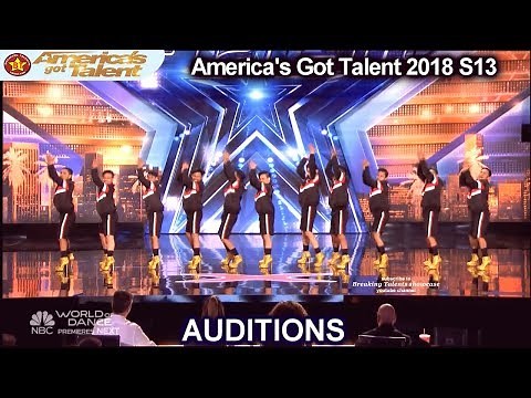 Junior New System JNS FILIPINO High Heels Dance Group America's Got Talent 2018 Auditions S13E01