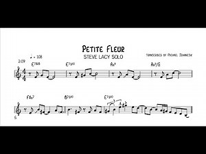 Steve Lacy - Petite Fleur solo transcription