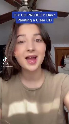 DIY CD Project Day 1! (Clear CD Painting)