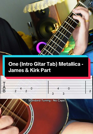 One (Intro Guitar Tab) by Metallica - James & Kirk