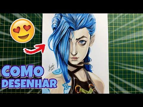 How to draw Jinx ARCANE Netflix step by step tutorial