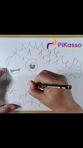 How to Shade a Puffer Fish Drawing Easy in Less Than One Minutes