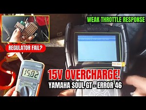 Yamaha Soul GT Overcharging | Battery 15V & Error Code 46