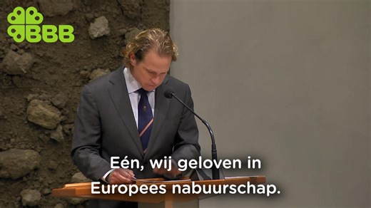 Het Commando-uniform ingeruild voor een pak met das. Maar zijn missie blijft hetzelfde; de vrijheid en veiligheid van Nederland. Maidenspeech van Gijs Tuinman in debat over de Europese Top. Trots! 🙏🏻 | BBB BoerBurgerBeweging