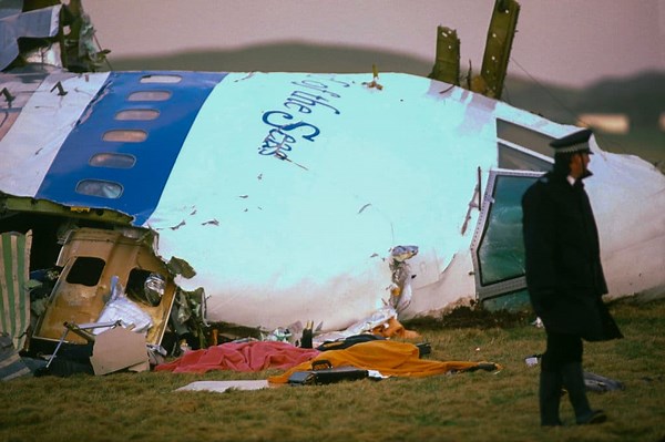 Lockerbie bombing wreckage