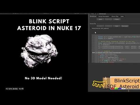 Procedural Asteroid in Nuke 17 Using BlinkScript | Raymarching + fBm Explained