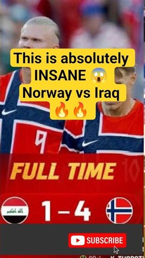 Norway vs Iraq 2026 World Cup Erling Haaland Aymen Hussein Leo Østigård 1