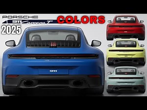 New 2025 Porsche 911 Carrera T 992.2 Colors