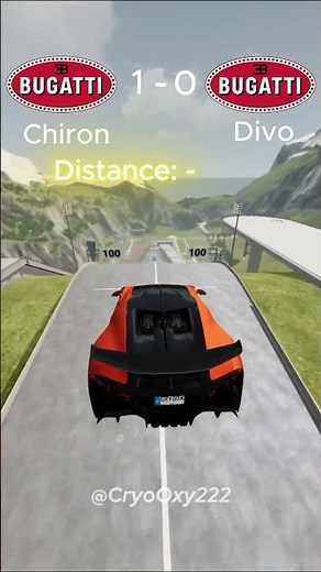 Buggati Chiron vs Bugatti Divo