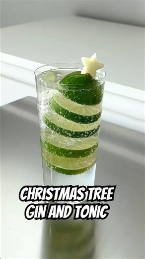 ✨ Christmas Tree Apple Gin & Tonic | Viral Deconstructed Holiday Drink ✨