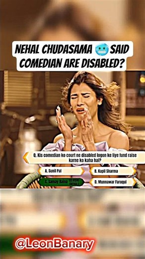 Nehal chudasama 🥶said comedian are disabled? #podcast ‪@TheLittleAddaCompany‬