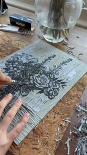 Fun lino print basics with sehallstudio and the Adigraf Collection! #DalerRowney #Paintloud