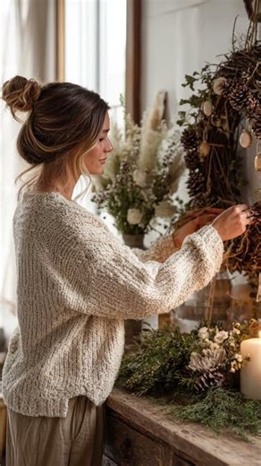 🎄 Pine & Wood Tones Make the Coziest Christmas Decor Combo That Lasts Beyond the Holidays