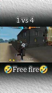New 1 Vs 4 CS Match free fire funny video