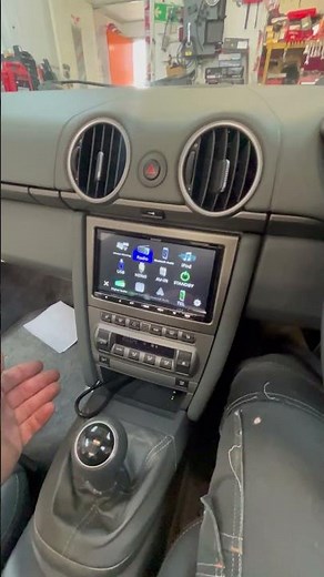 Porsche Boxster 987 OEM Style Wireless CarPlay Upgrade KENWOOD DMX8021DABS #porscheboxster #carplay
