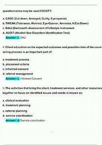 LCDC Online Practice Exam Newest 2025 Questions and Answers Latest 2025 2026 Verified Answers515