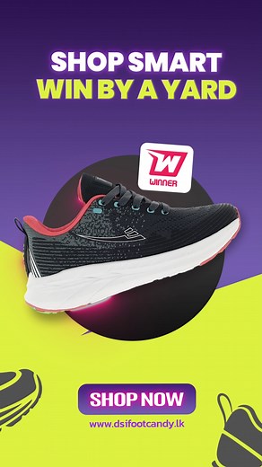Shop smart and win by a yard with Winner at DSI FootCandy! Whether you're hitting the track or the streets, gear up with styles that keep you ahead of the game. Visit us: https://www.dsifootcandy.lk/ #Winner #WinByAYard #StayAhead #DSIFootCandy #DSI #Footwear #FootwearOnline | DSI Footcandy