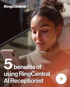 Want to make sure every customer who calls your business feels like a priority? As your business grows, so do the demands on your team. An AI-powered receptionist can answer, route, and handle incoming calls smoothly, without requiring extra headcount or resources. Check out 5 ways RingCentral AI Receptionist helps you stay responsive and scale support with ease. ⬇️ https://ringcentr.al/3GIXZX2. | RingCentral