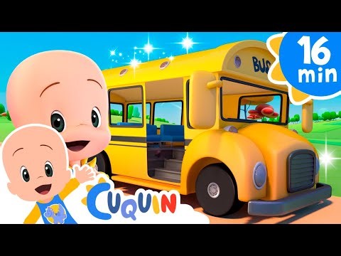 Las Ruedas de bus giran y giran | Cánticos | Cleo & Cuquín