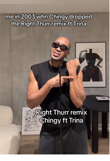 the girls always dropped a label in their verse, I loved it — Right Thurr remix by Chingy ft Trina #justforfun #trina #chingy #forthegaysandgirls #relatable