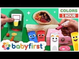 Color Crew | Learn Colors with Magic Crayons | Games & More for Kids | Basketball + | BabyFirst TV